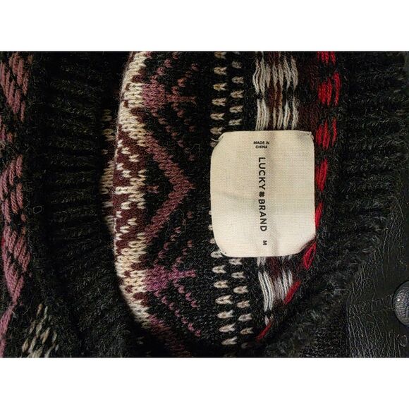 Ladies Lucky Brand Women's Fair Isle Crew Sweater (M" - Picture 3 of 3